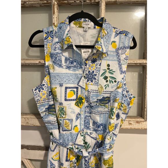 NWT J. Crew size 14 sleeveless midi dress - Picture 2 of 5